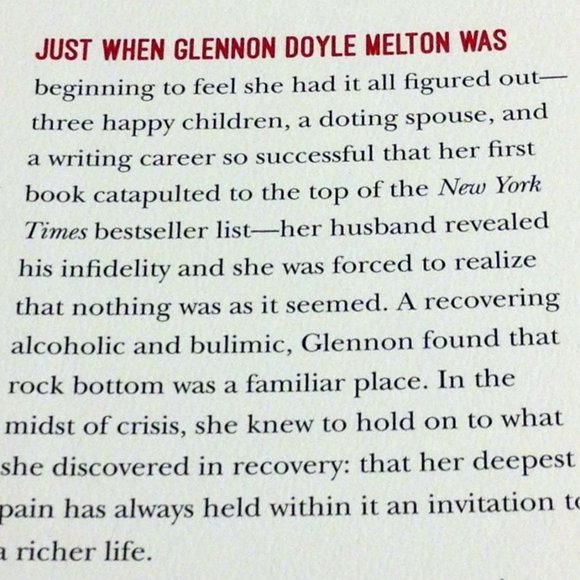 Recovery Story, Love Warrior, Glennon Doyle Melton - Picture 4 of 8